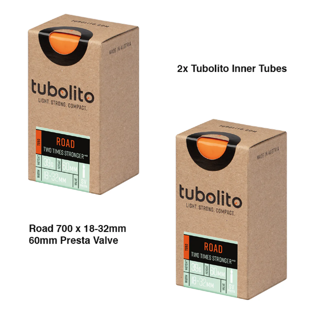 2x Tubolito Tubo 700C Road 700 x 18-32mm Presta Valve - Image 7