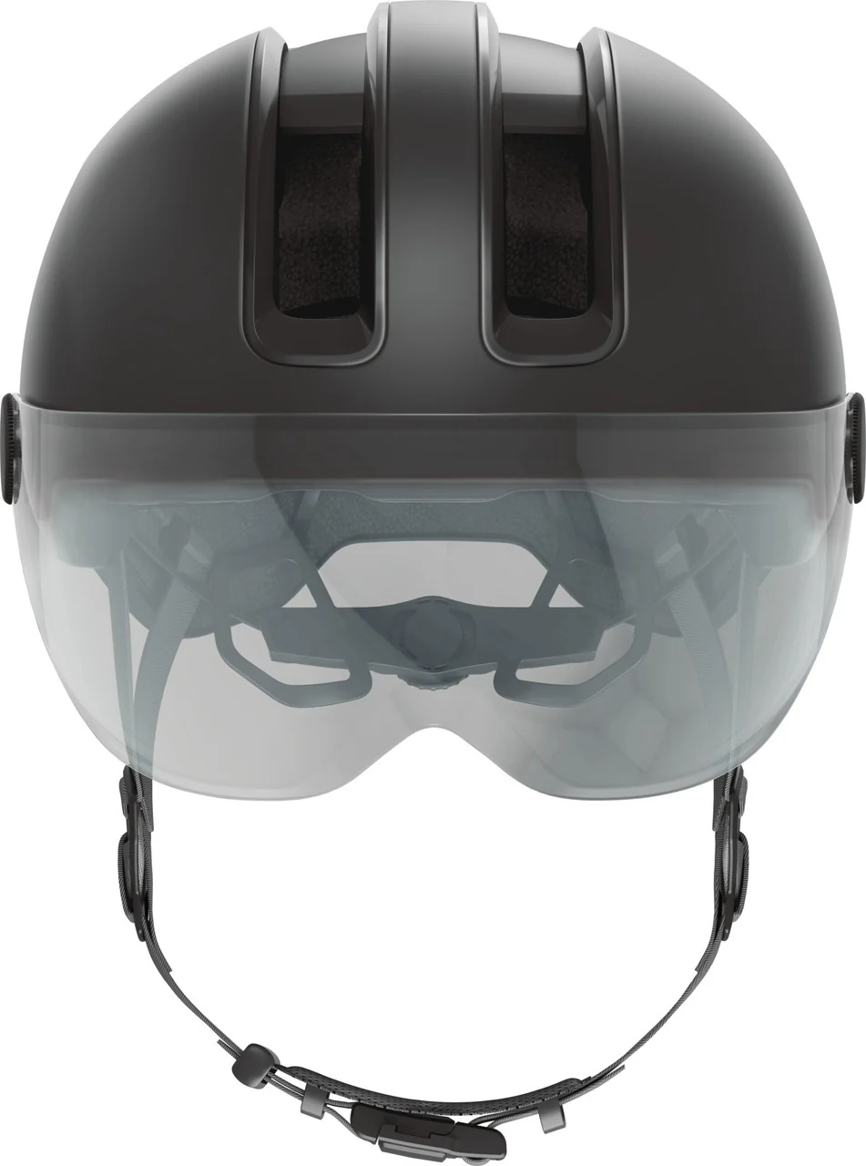 ABUS Hud-Y ACE Urban Helmet in Velvet Black - Image 2