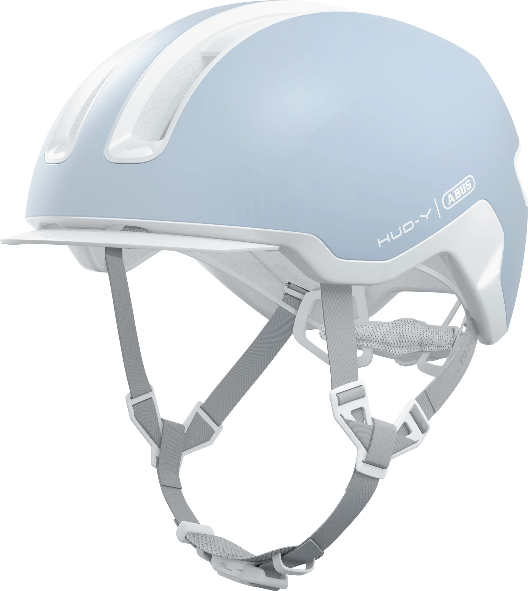 ABUS Hud-Y Pure Urban Helmet With Rear LED Light In Aqua - Image 6