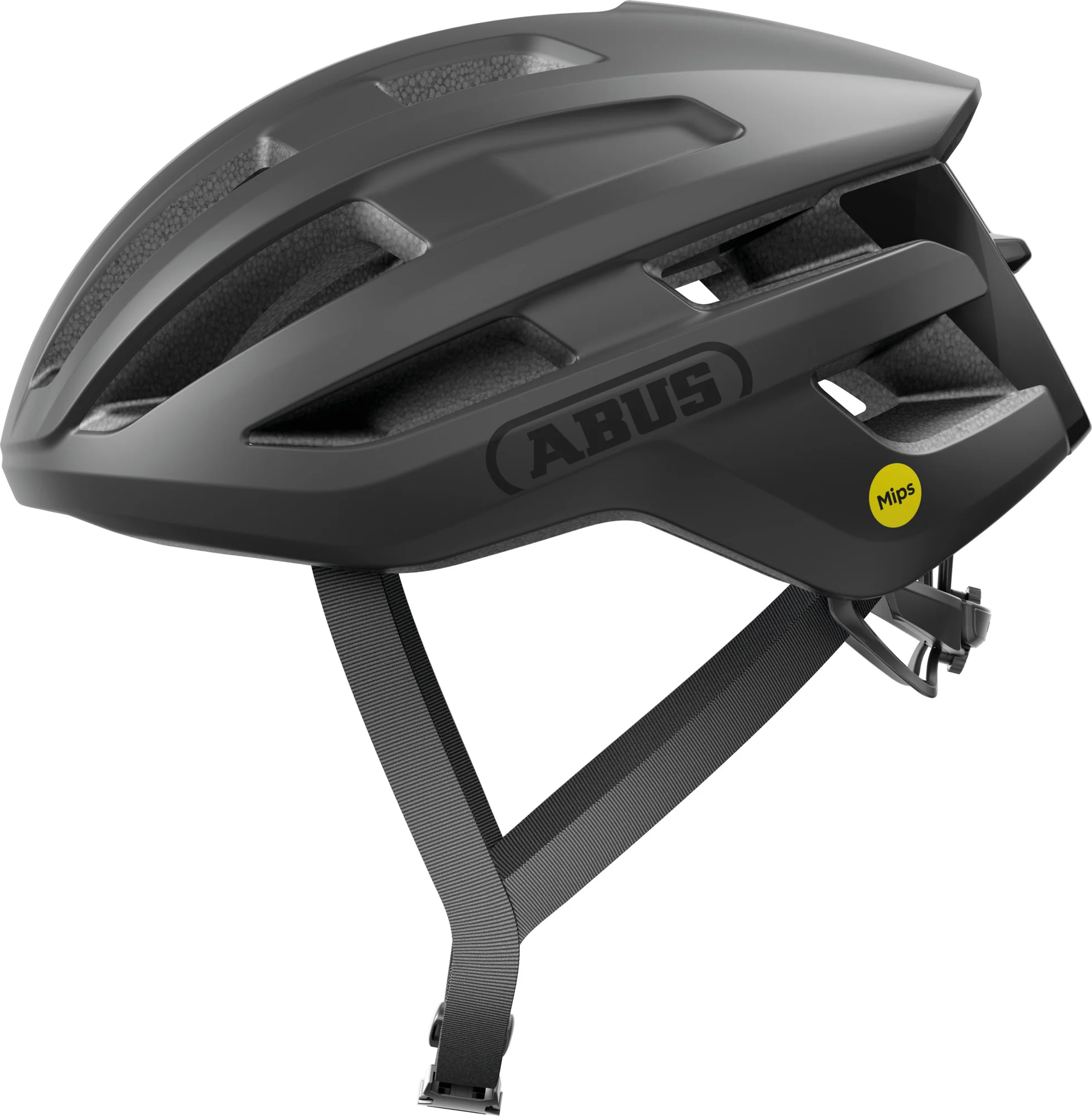 ABUS Powerdome MIPS Road Helmet in Velvet Black - Image 6