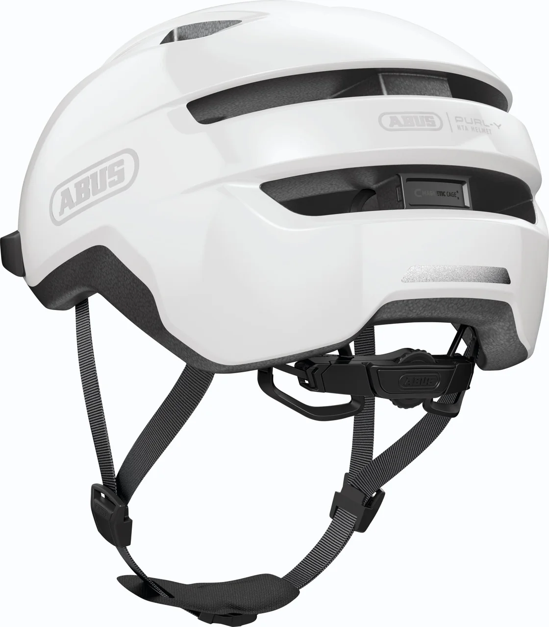 ABUS Purl-Y Urban Bicycle Helmet in Shiny White - Image 4