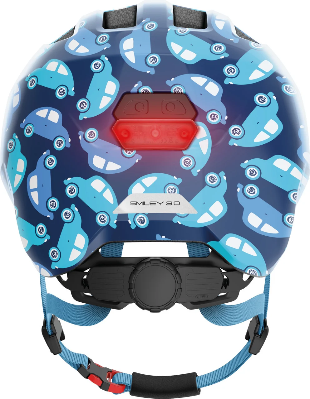 ABUS Smiley 3.0 Kids Leisure Helmet With LED Light In Blue Car - Image 3