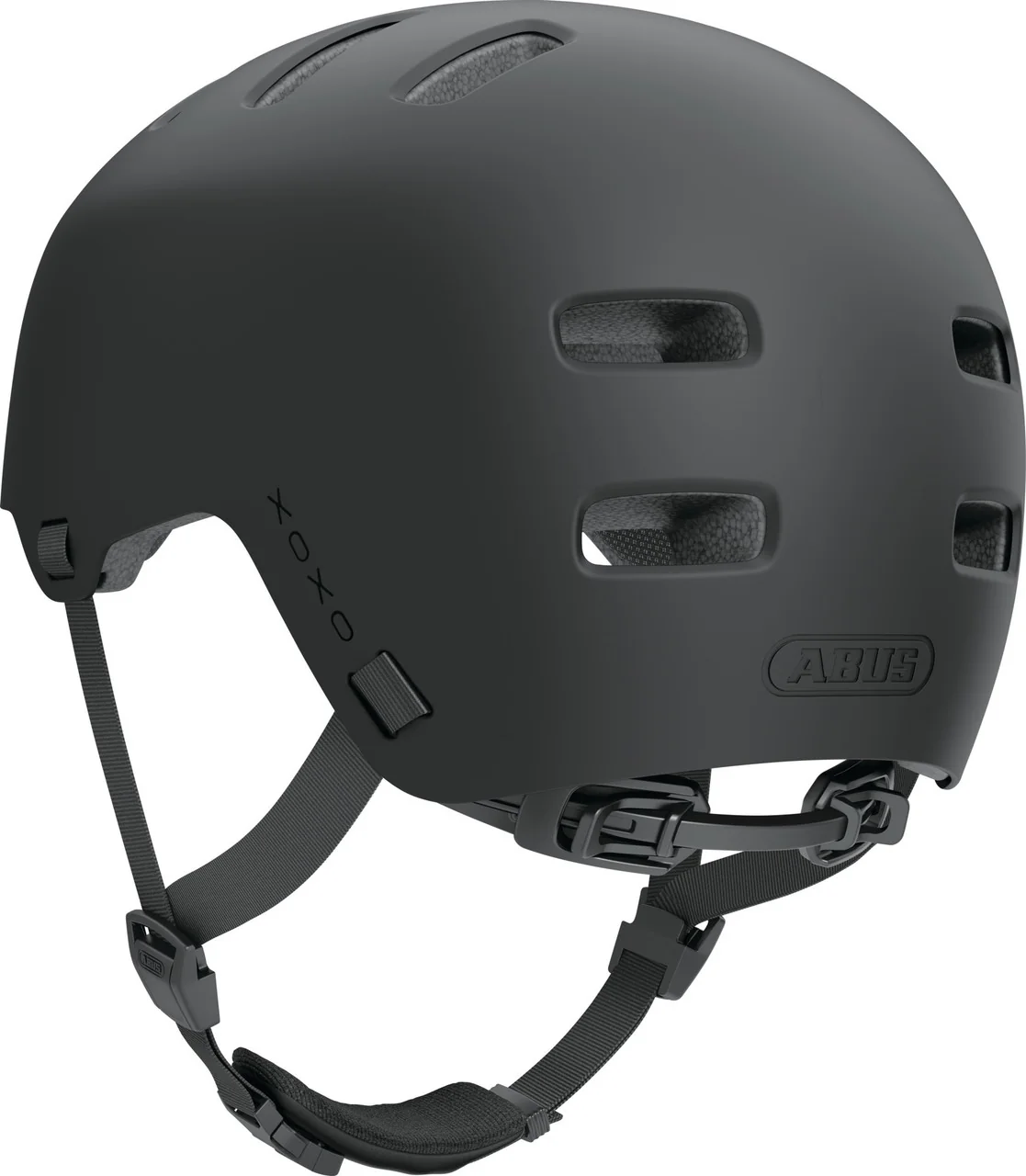ABUS XOXO Urban City Skater-Look Helmet in Velvet Black - Image 3