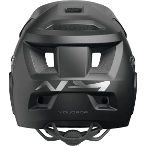 ABUS YouDrop FF Kids Full Face MTB Helmet in Muted Black 48-55cm - Image 2