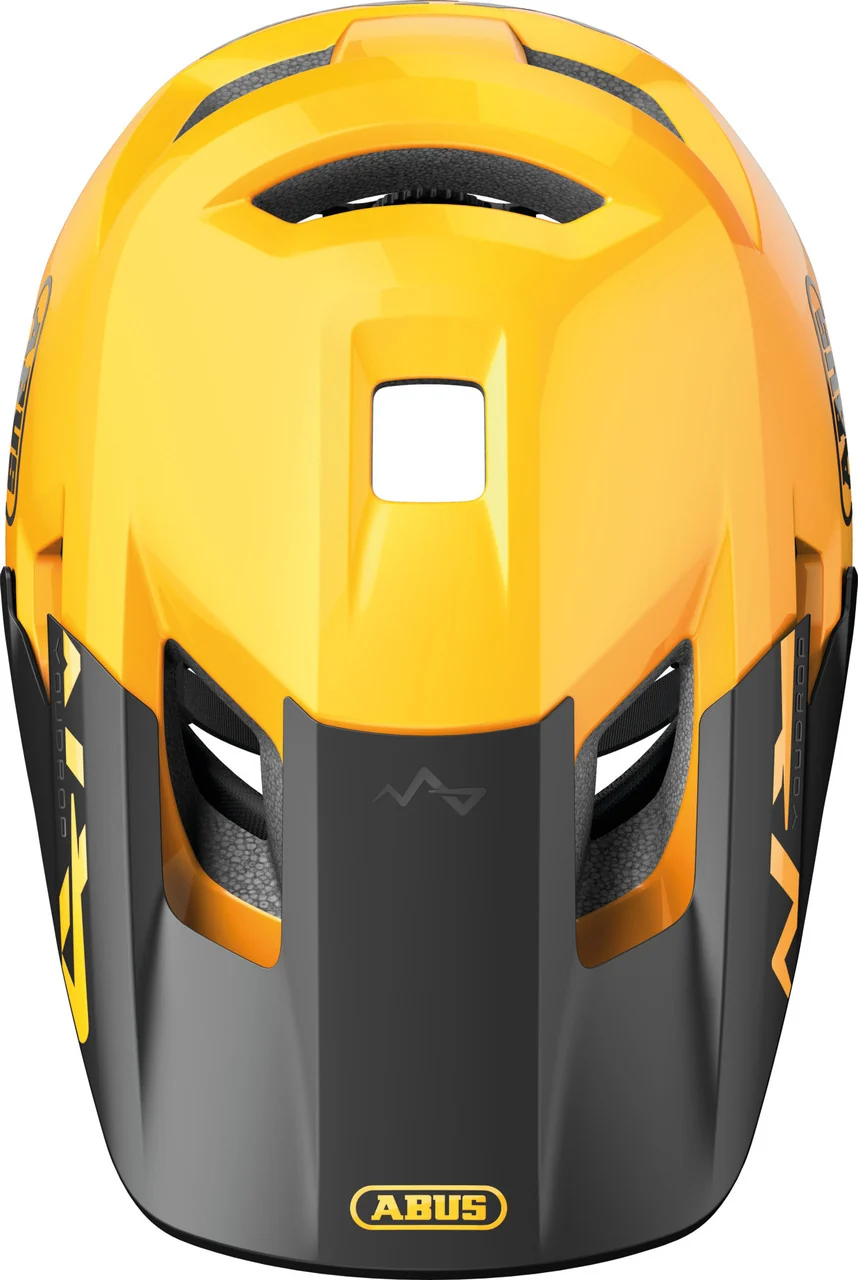 ABUS YouDrop Kids MTB Helmet in Icon Yellow (48-55cm) - Image 4
