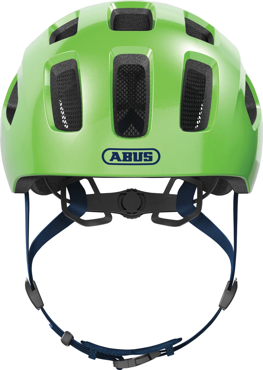 ABUS Youn-I 2.0 Kids Leisure Helmet With Integrated Rear LED Light In Sparkling Green - Image 2
