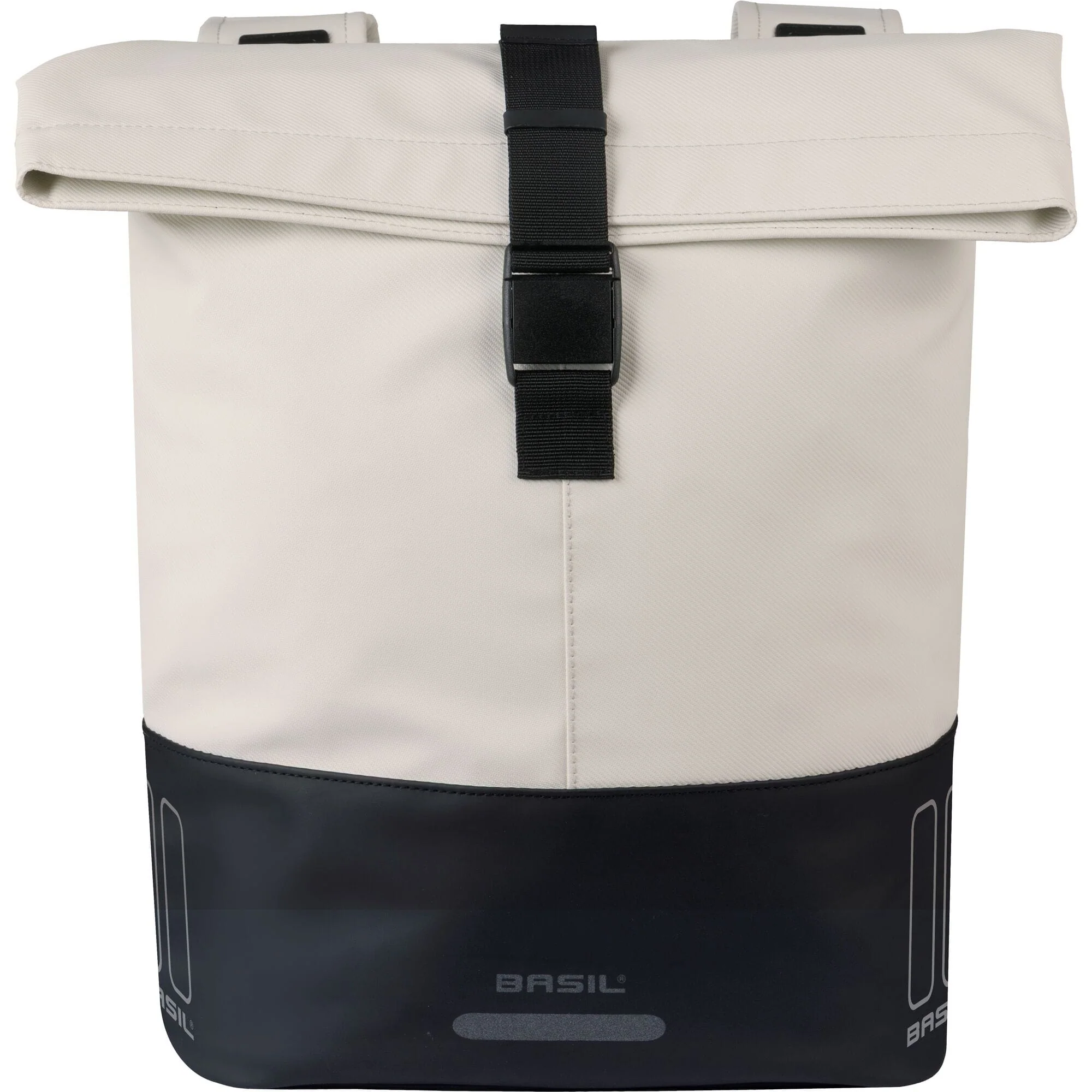 Basil Cove Double Pannier Bag 28-32L Offwhite Black - Image 2