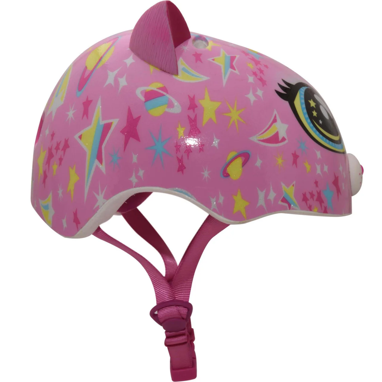 C-PREME RASKULLZ Childrens Helmet 5+ Years Astro Cat Pink Style Size 50-54CM - Image 5