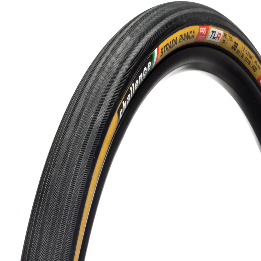 Challenge Strada Bianca Pro Tubeless Ready Cyclocross/Gravel Tyre- Tan 700 x 36