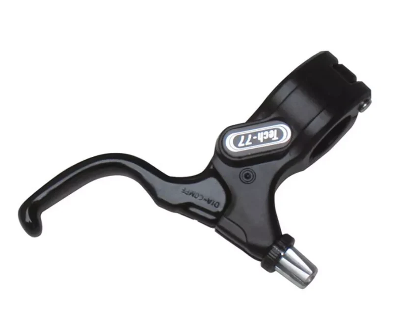 Dia-Compe Tech 77 Old School BMX / Fixie Left Hand 22.2mm Clamp Single Caliper/ Canti Brake Lever In Black