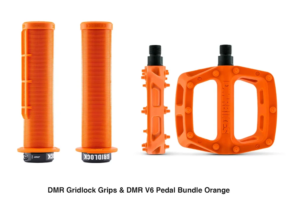 DMR Gridlock Grip MTB BMX DH Bundle & DMR V6 Pedals - Image 3