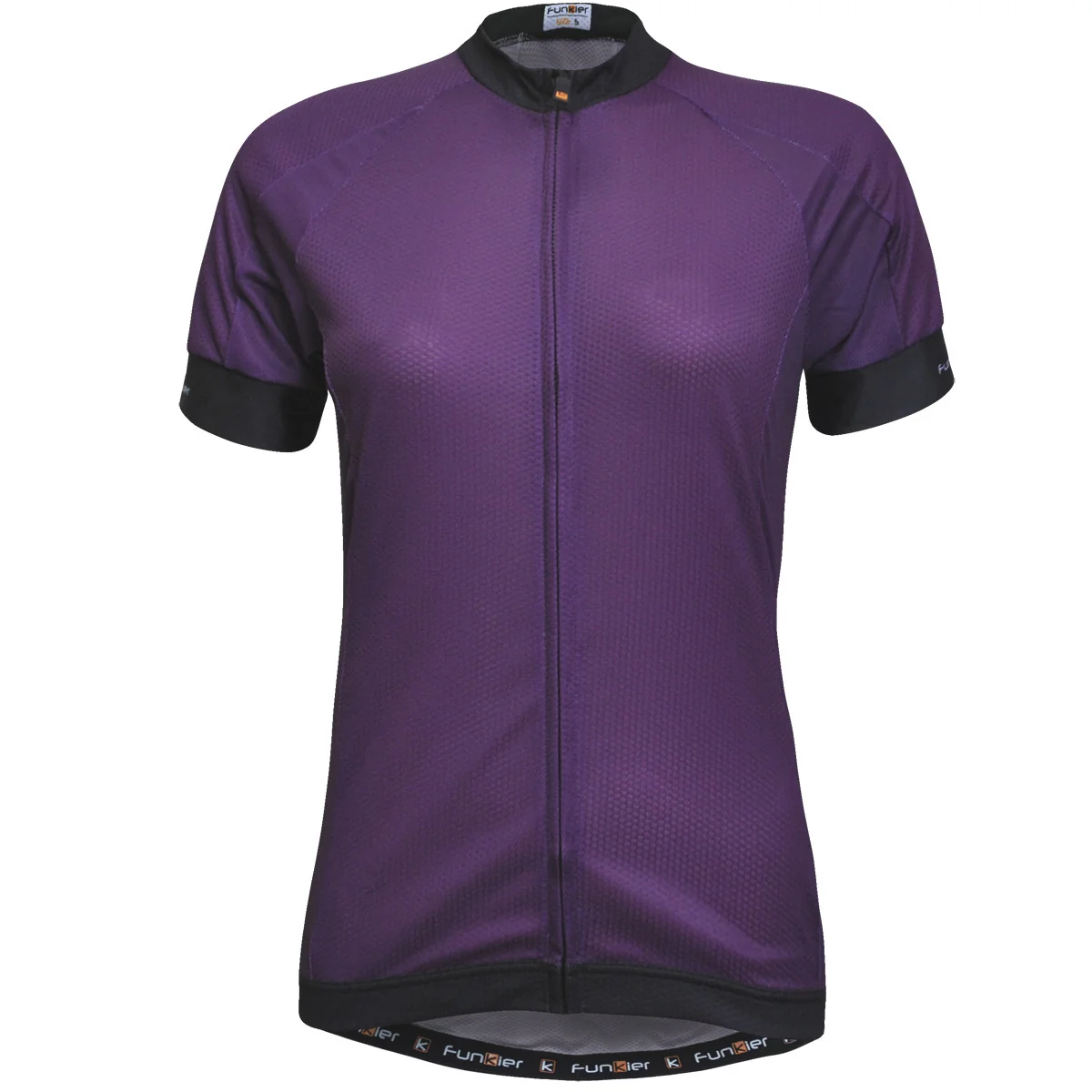 Funkier Ibera Ladies Active S/S Jersey in Purple - Image 2