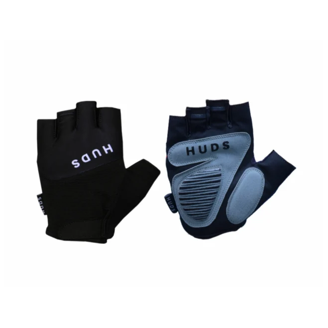 HUDS Fingerless Cycling Mitts In Blue Road Gravel and MTB - Image 9