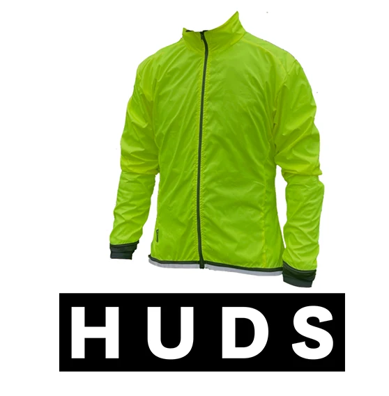 HUDS Super Waterproof Packable Lightweight Unisex Jacket 140g In Fluro Yellow - Image 2