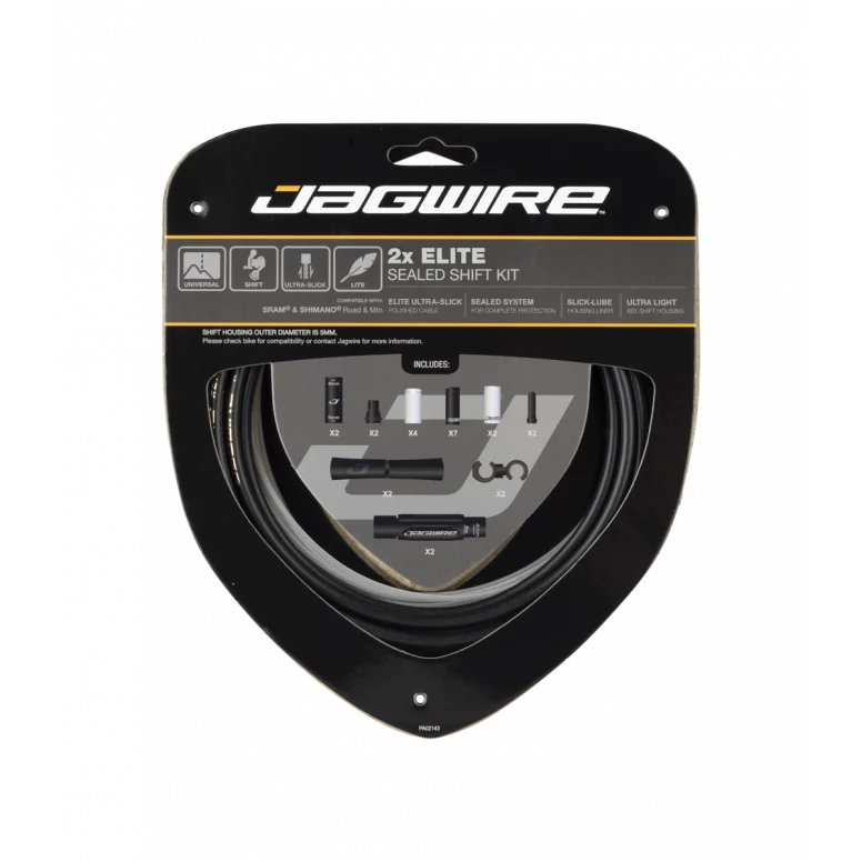 Jagwire Elite Sealed Road MTB Gravel Shift Cable Kit 2x