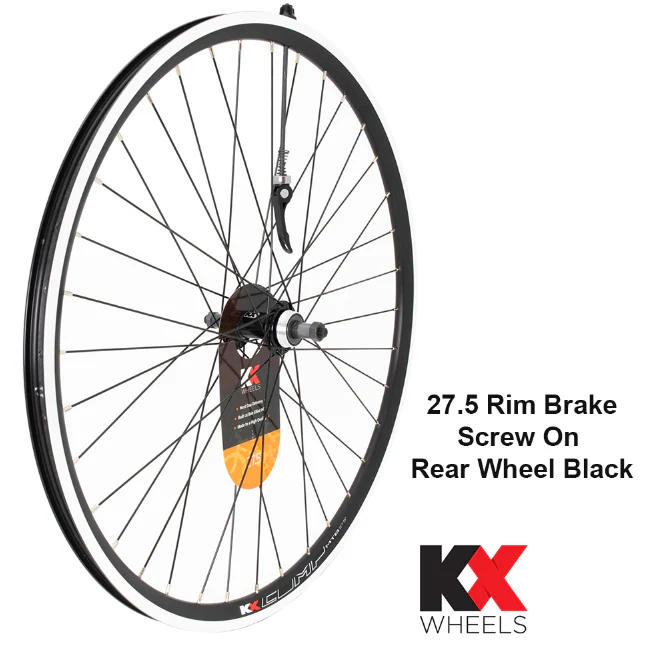 KX MTB 27.5" 650B Doublewall Q/R Rim Brake Wheel In Black - Image 5