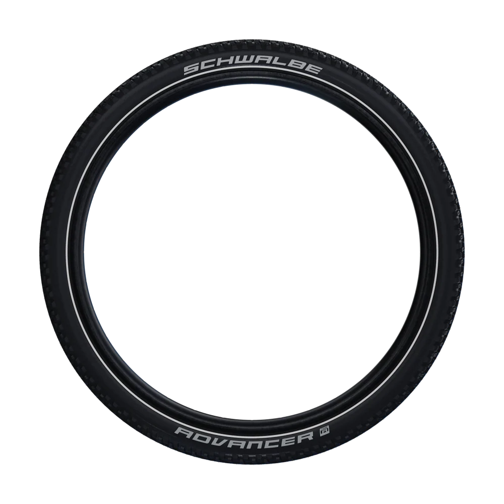 NEW Schwalbe Advancer Hybrid MTB Wired Bicycle Tyre In Black/Reflex - Image 4