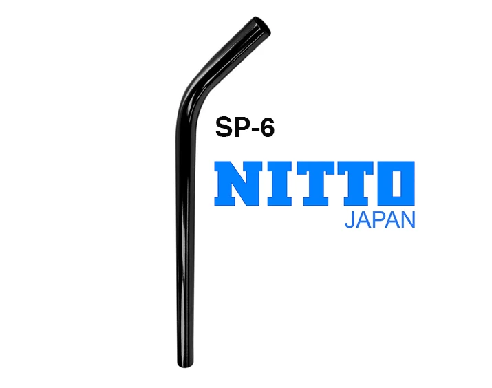 Nitto SP-6 Layback BMX Old School Seatpost  | 22.2mm Clamp | Black