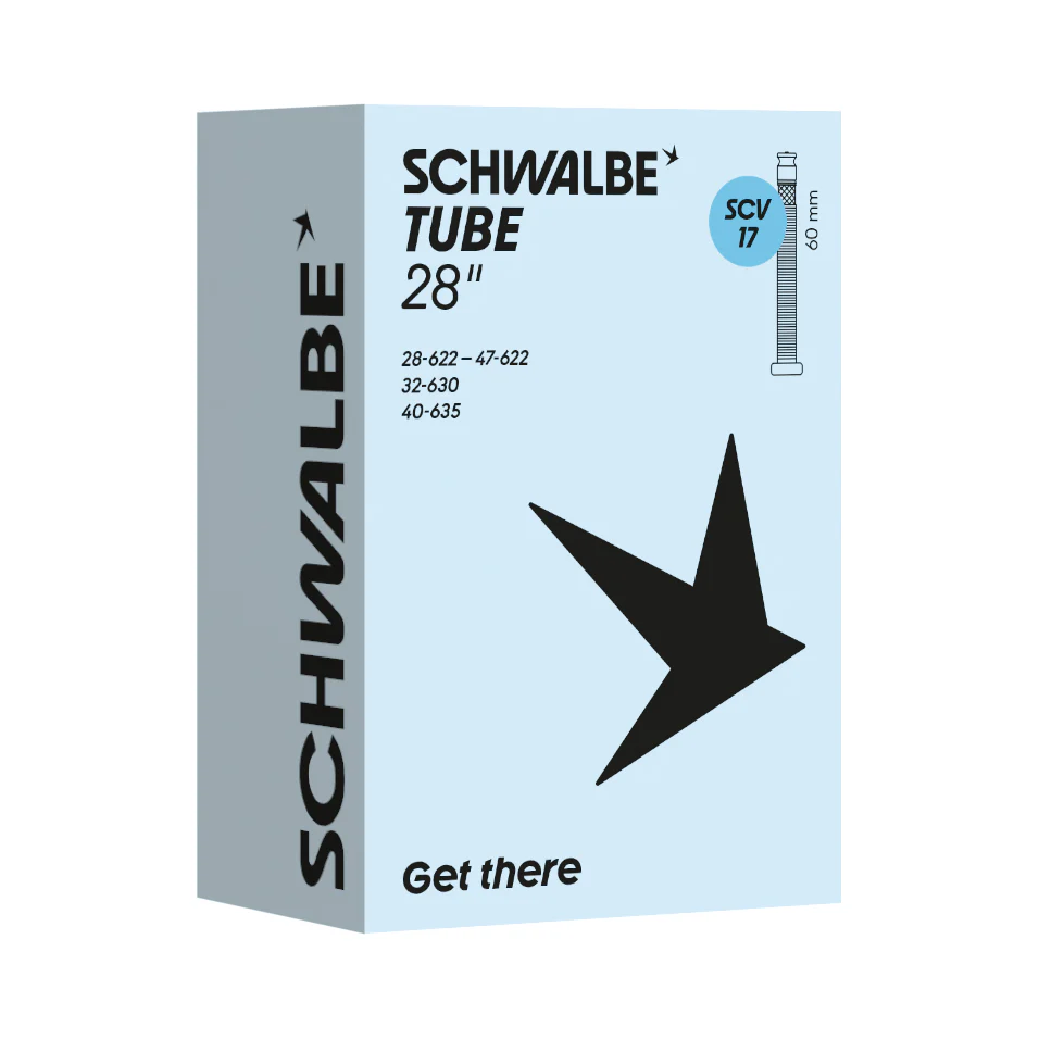 Schwalbe SCV17 700 x 28mm - 700 x 45mm Clik Valve Gravel Inner Tube 60mm