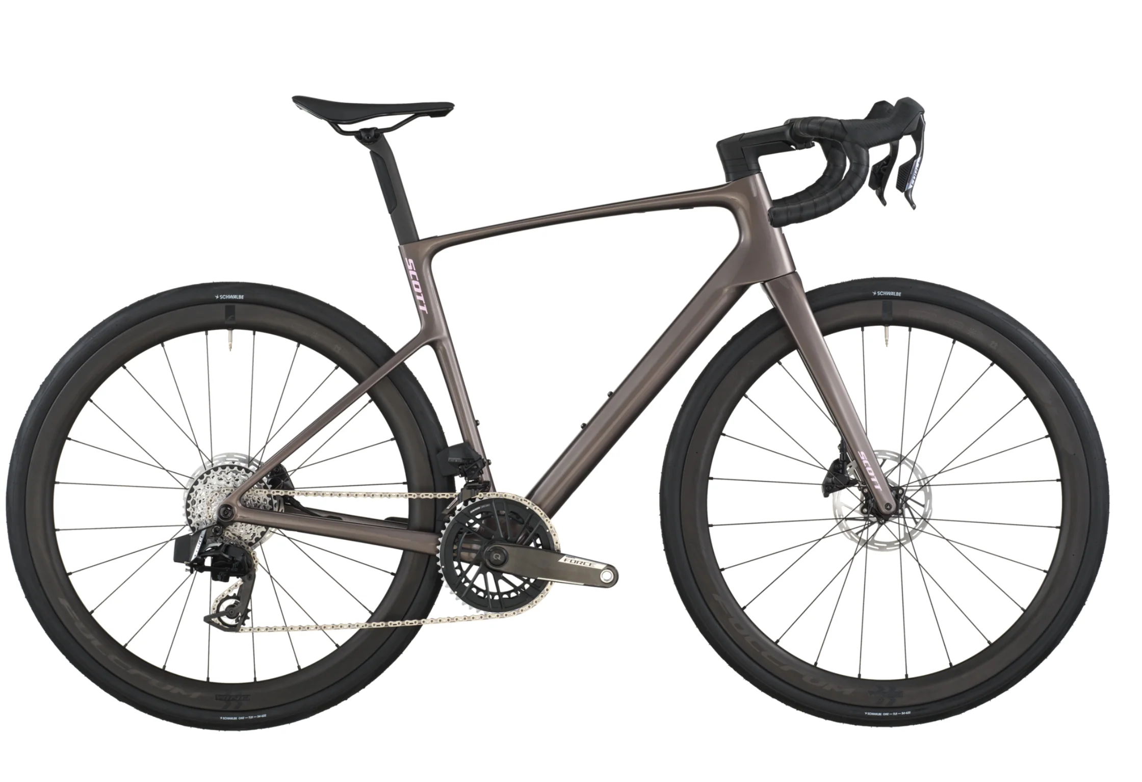 Scott Addict 10 Road Bike In Plum Grey