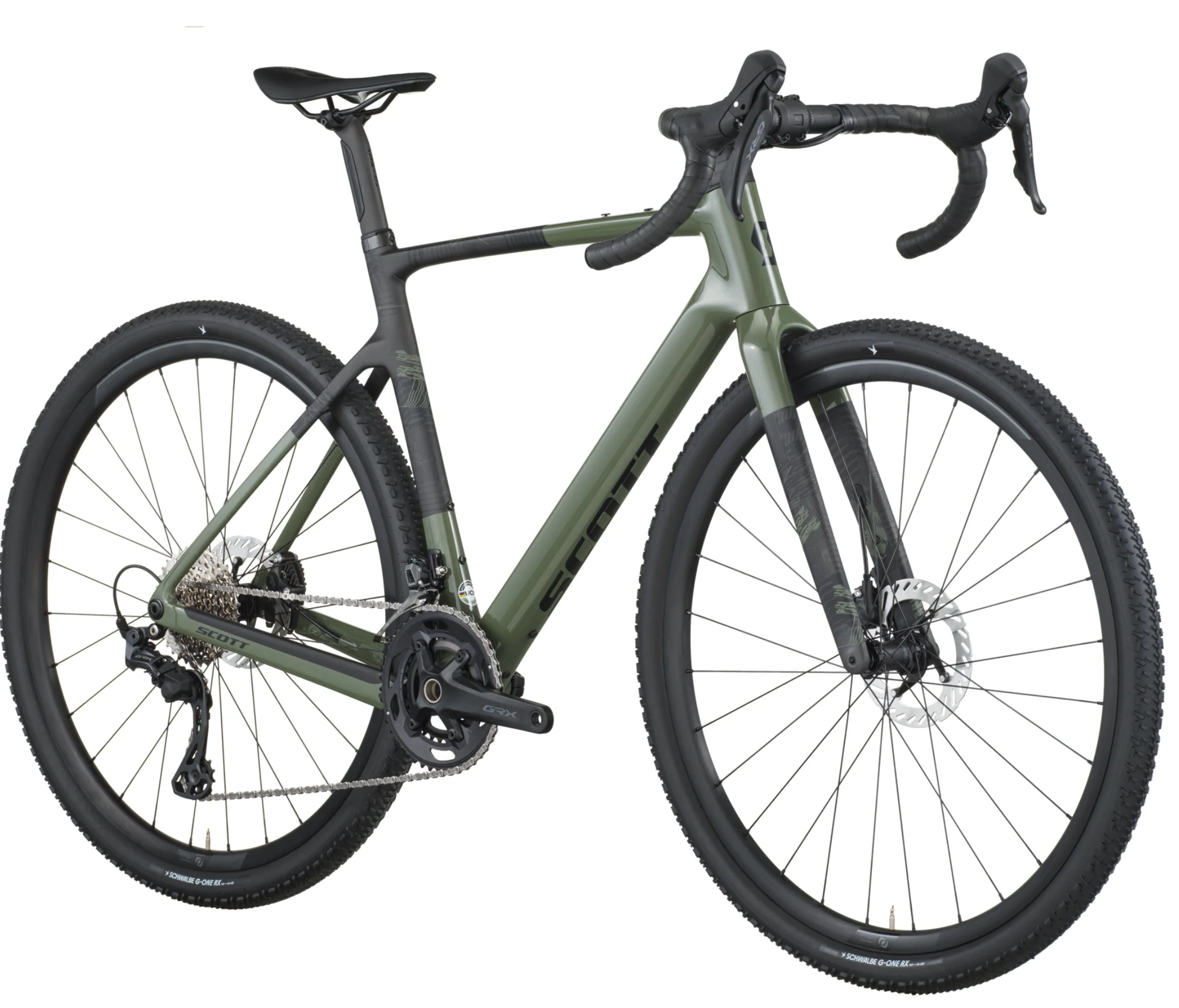 Scott Addict Gravel 40 Gravel Bike In Wenge Green - Image 2