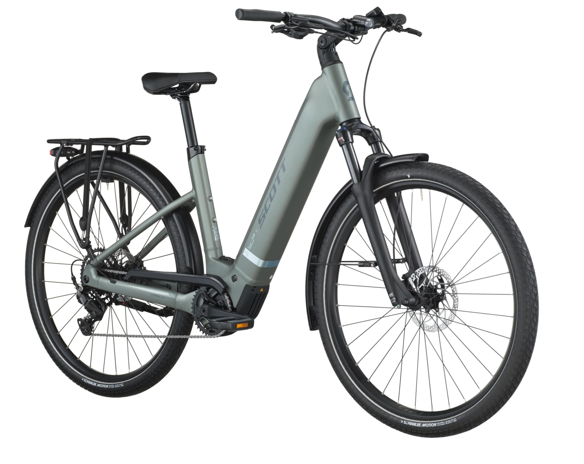 Scott Sub Sport 30 Wave Electric Hybrid Bike In Highland Green - Image 2