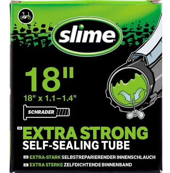 Slime Smart Self-Sealing Bicycle Inner Tube | 18 x 1.1. - 1.4"  | Schrader Valve
