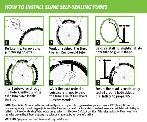 Slime Smart Self-Sealing Bicycle Inner Tube | 24 x 1.75-2.125" | Schrader Valve - Image 5