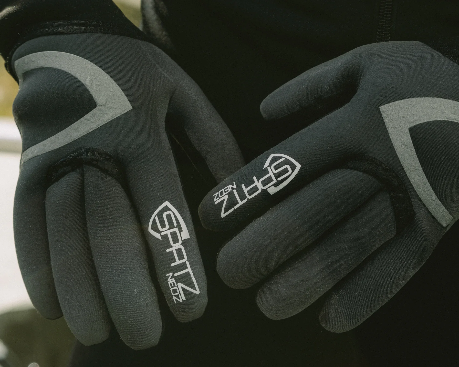 Spatzwear Waterproof Neon Rain Gloves | Grey - Image 2