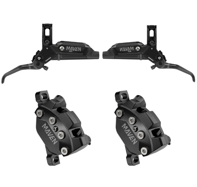 SRAM Maven Silver Stealth Disc Brake Lever & Caliper In Black Includes MMX Clamp - Image 6