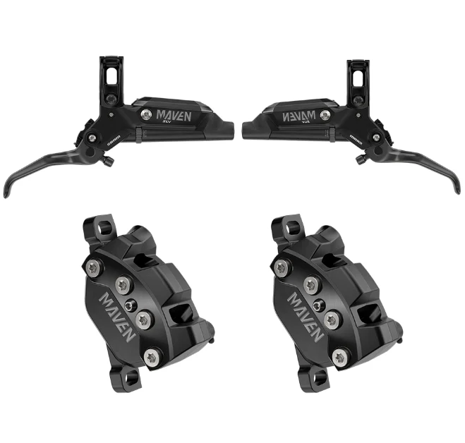 SRAM Maven Silver Stealth Disc Brake Lever & Caliper In Black Includes MMX Clamp - Image 8