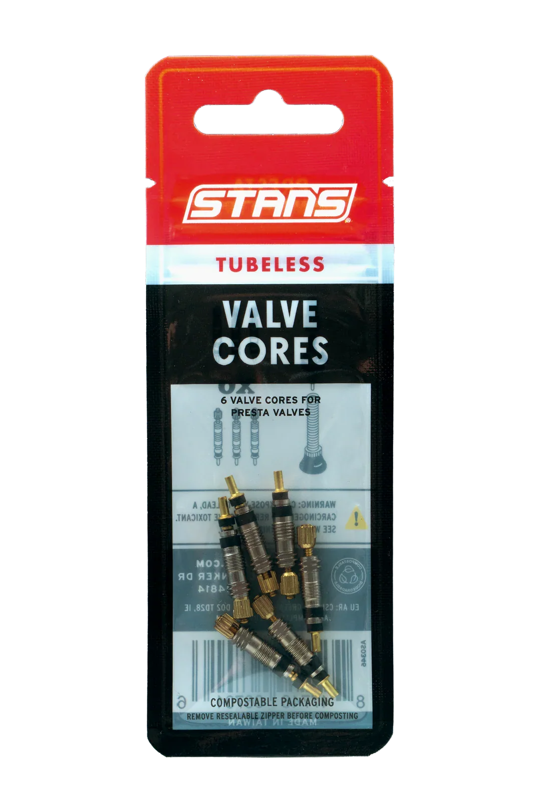 Stans Valve Cores Pack of 6