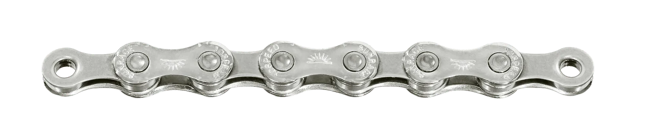 SunRace 10 Speed 138Link 11/128" E-Bike Bicycle Chain in Silver