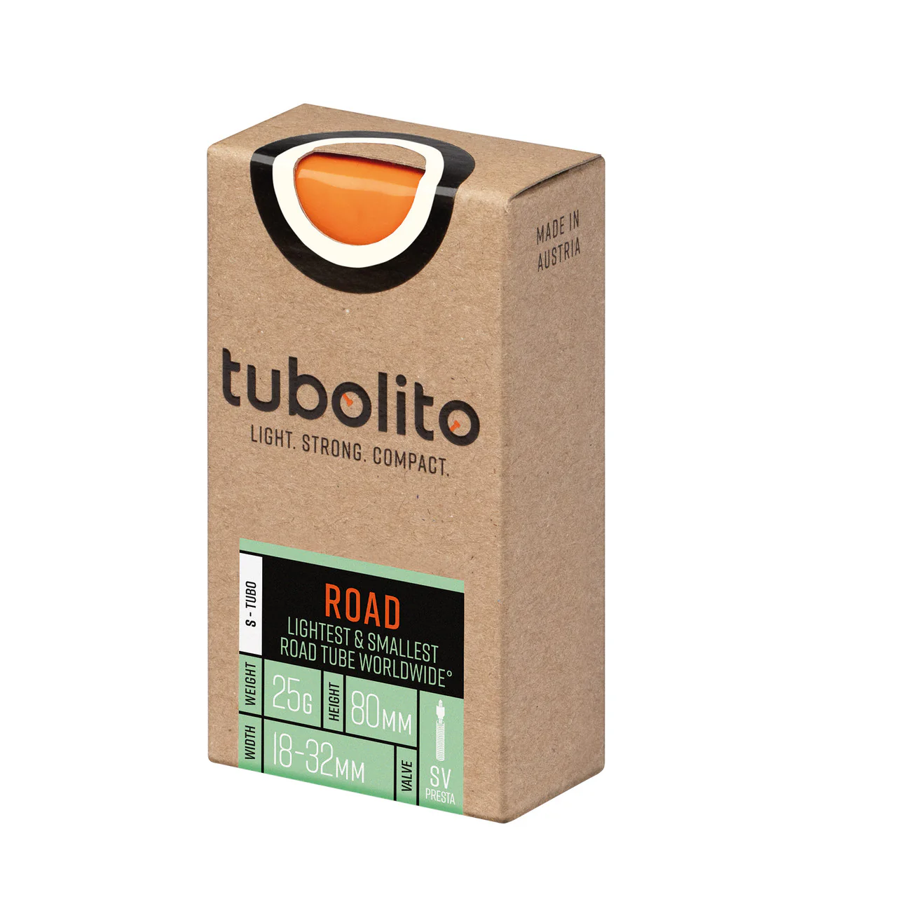 Tubolito S-Tubo 700C Road 700 x 18-32mm Presta Valve Orange Inner Tube - Image 3