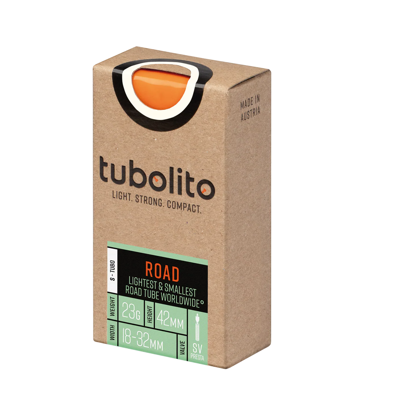 Tubolito S-Tubo 700C Road 700 x 18-32mm Presta Valve Orange Inner Tube - Image 6