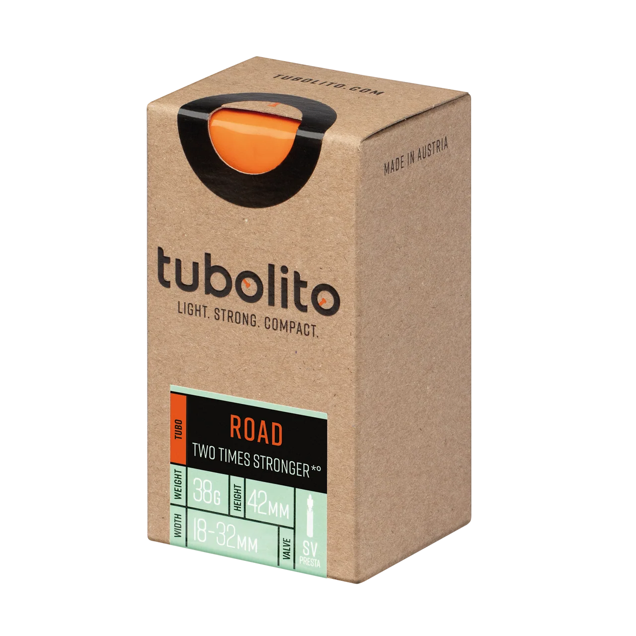 Tubolito Tubo 700C Road 700 x 18-32mm Presta Valve in Orange Inner Tube
